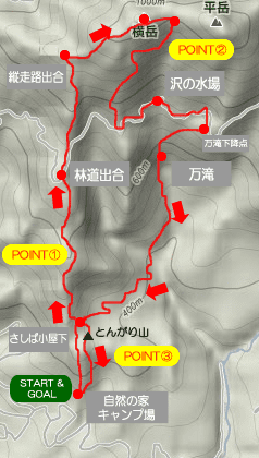 横岳 地図イメージ